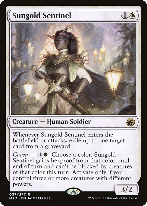 Sungold Sentinel (37) [Innistrad: Midnight Hunt]
