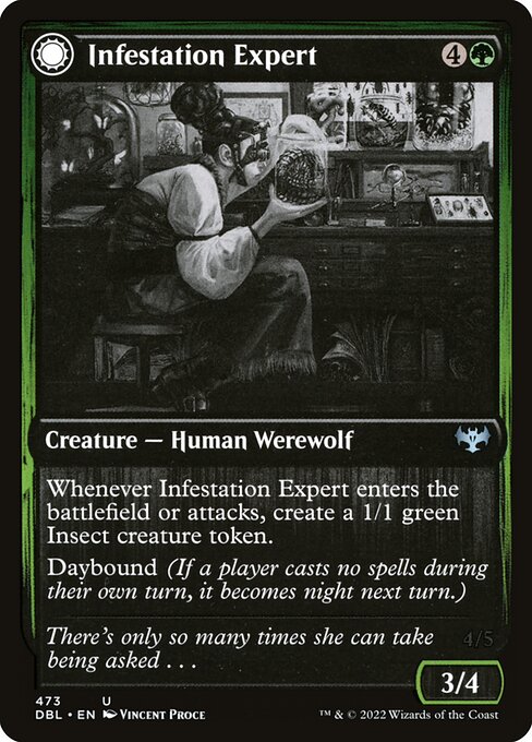 Infestation Expert // Infested Werewolf (473) [Innistrad: Double Feature]