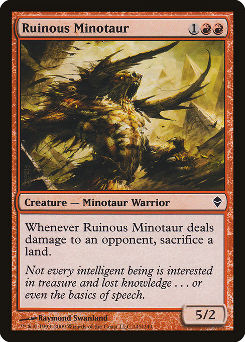 Ruinous Minotaur (145) [Zendikar]