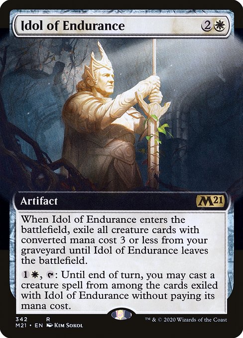 Idol of Endurance (342) [Core Set 2021] [Extended Art]