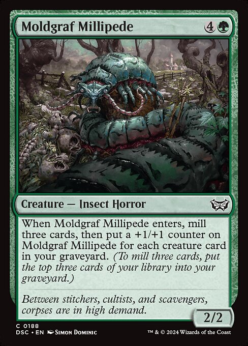 Moldgraf Millipede (188) [Duskmourn: House of Horror Commander]