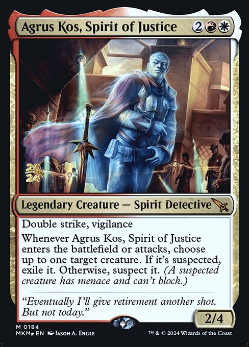 Agrus Kos, Spirit of Justice (184s) [Murders at Karlov Manor Promos]