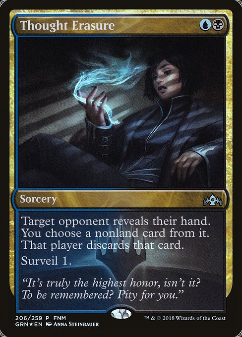 Thought Erasure (206) [Guilds of Ravnica Promos]