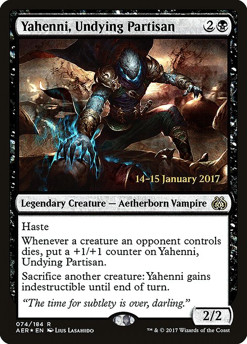 Yahenni, Undying Partisan (74s) [Aether Revolt Promos]