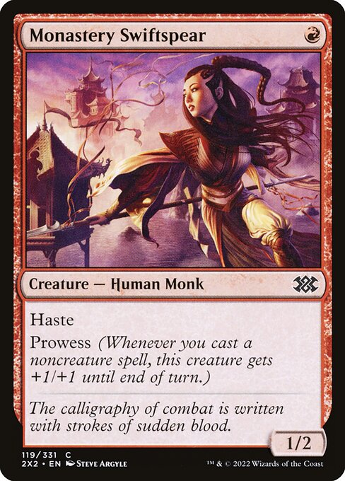 Monastery Swiftspear (119) [Double Masters 2022]
