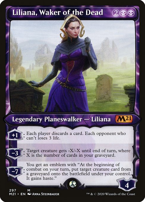 Liliana, Waker of the Dead (297) [Core Set 2021] [Showcase]