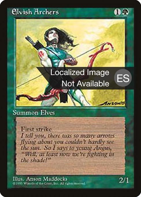 Elvish Archers (243) [Fourth Edition Foreign Black Border]