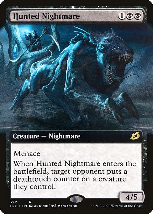 Hunted Nightmare (322) [Ikoria: Lair of Behemoths] [Extended Art]