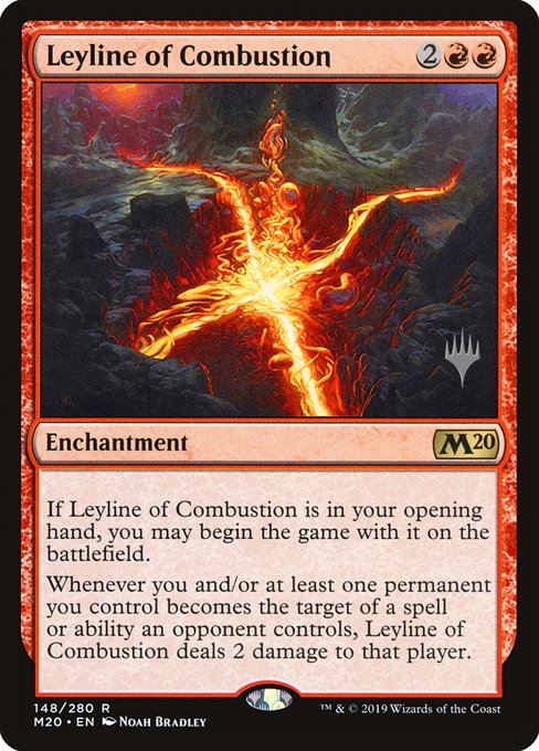 Leyline of Combustion (148p) [Core Set 2020 Promos]