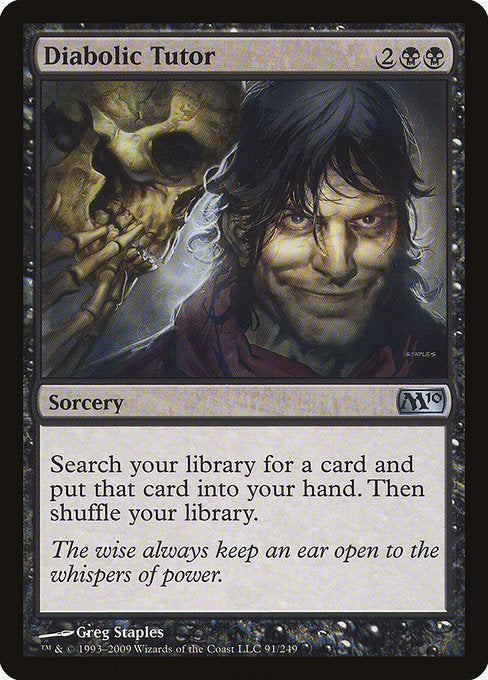 Diabolic Tutor (91) [Magic 2010]