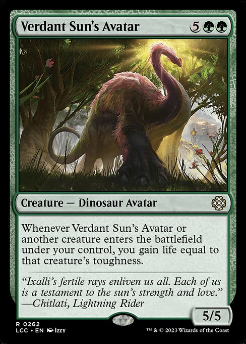 Verdant Sun's Avatar (262) [The Lost Caverns of Ixalan Commander]