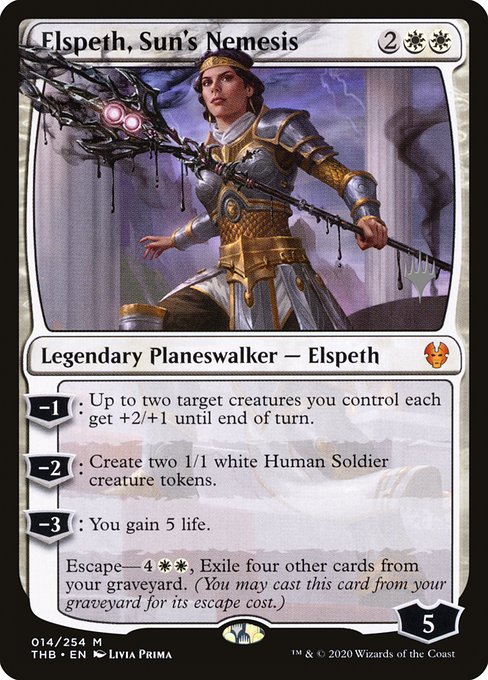 Elspeth, Sun's Nemesis (14p) [Theros Beyond Death Promos]