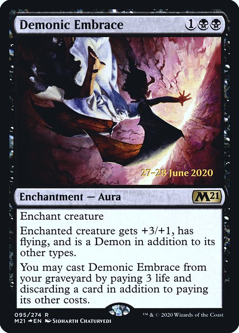 Demonic Embrace (95s) [Core Set 2021 Promos]