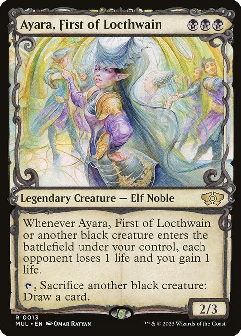 Ayara, First of Locthwain (13) [Multiverse Legends] [Showcase]