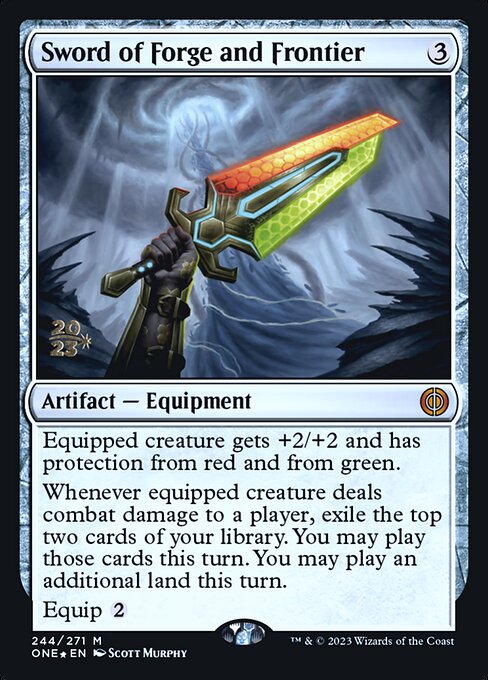 Sword of Forge and Frontier (244s) [Phyrexia: All Will Be One Promos]