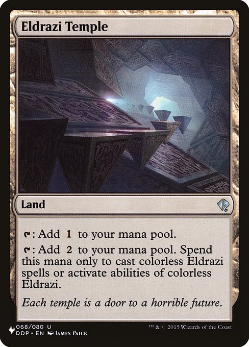 Eldrazi Temple (DDP-68) [The List]