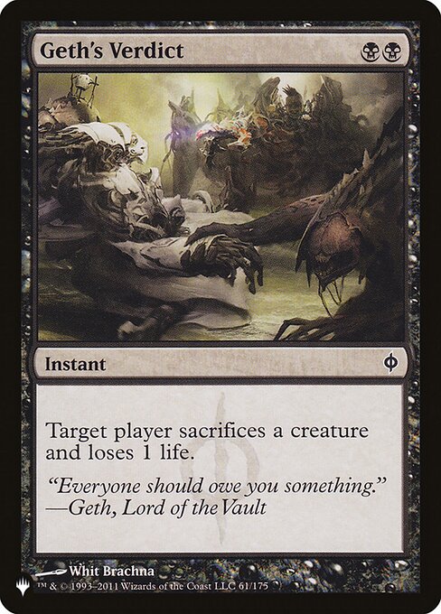 Geth's Verdict (NPH-61) [The List]