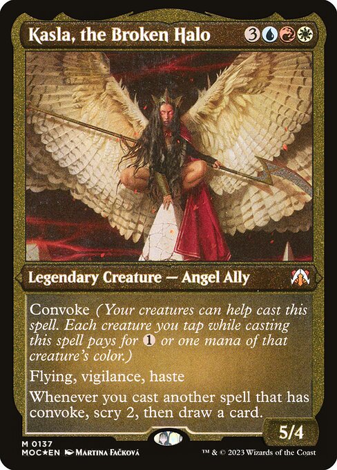 Kasla, the Broken Halo (137) [March of the Machine Commander] [Etched]