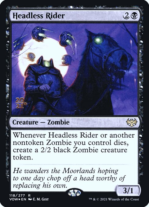 Headless Rider (118s) [Innistrad: Crimson Vow Promos]