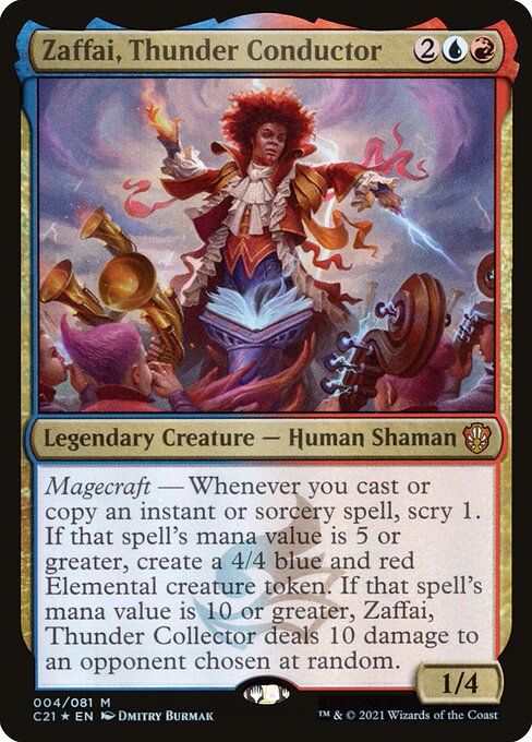 Zaffai, Thunder Conductor (4) [Commander 2021]
