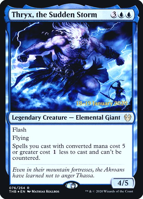 Thryx, the Sudden Storm (76s) [Theros Beyond Death Promos]