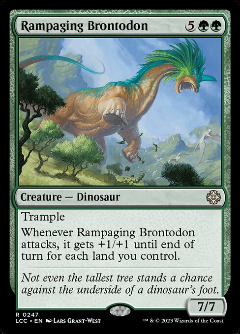Rampaging Brontodon (247) [The Lost Caverns of Ixalan Commander]