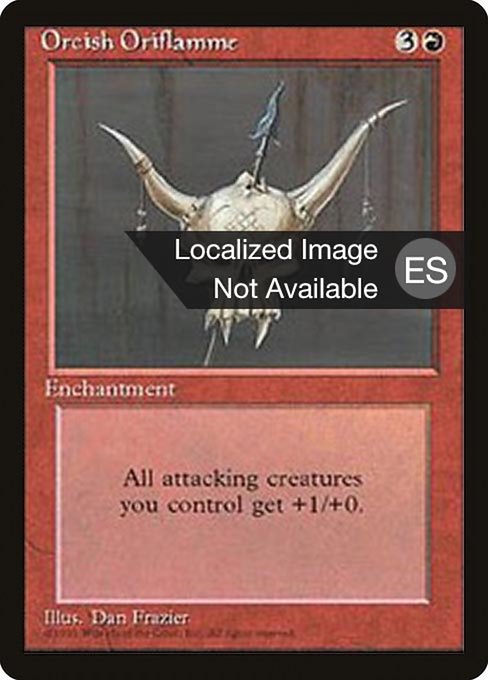 Orcish Oriflamme (215) [Fourth Edition Foreign Black Border]