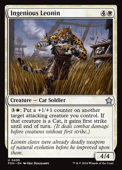 Ingenious Leonin (495) [Foundations]