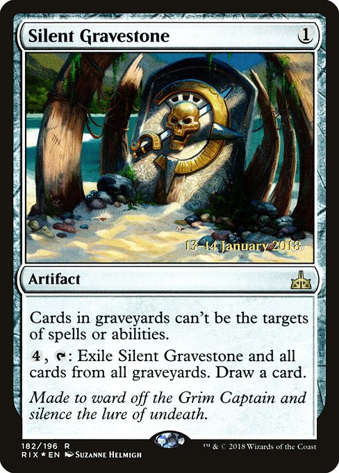 Silent Gravestone (182s) [Rivals of Ixalan Promos]