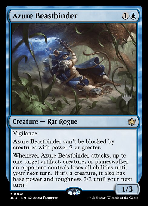 Azure Beastbinder (41p) [Bloomburrow Promos]