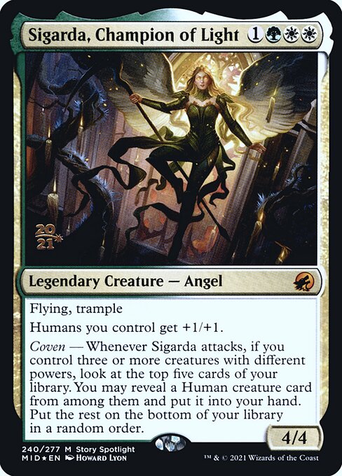Sigarda, Champion of Light (240s) [Innistrad: Midnight Hunt Promos]