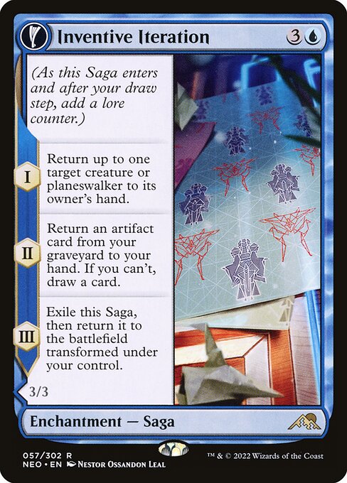 Inventive Iteration // Living Breakthrough (57) [Kamigawa: Neon Dynasty]