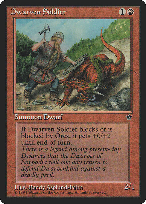 Dwarven Soldier (53b) [Fallen Empires]