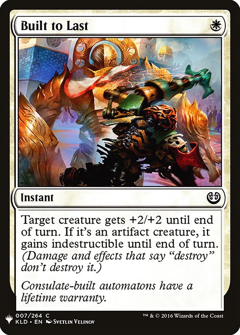Built to Last (KLD-7) [The List]