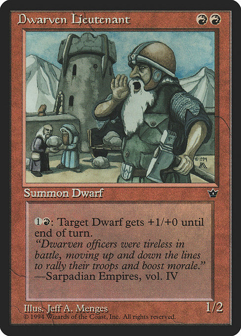 Dwarven Lieutenant (52) [Fallen Empires]