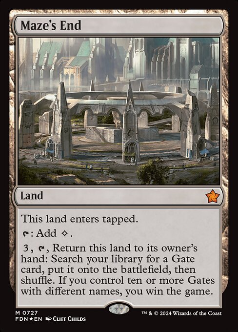 Maze's End (727) [Foundations]