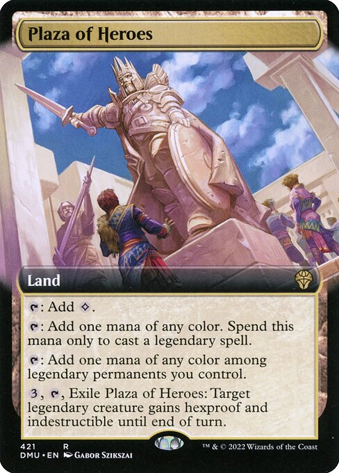 Plaza of Heroes (421) [Dominaria United] [Extended Art]