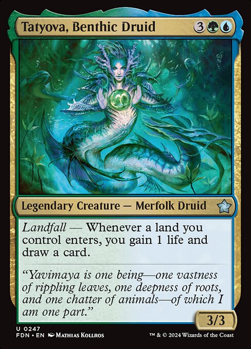 Tatyova, Benthic Druid (247) [Foundations]