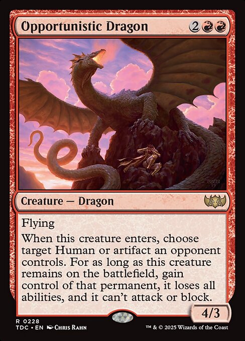 Opportunistic Dragon (228) [Tarkir: Dragonstorm Commander]