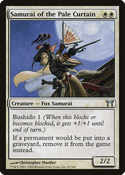 Samurai of the Pale Curtain (43) [Champions of Kamigawa]