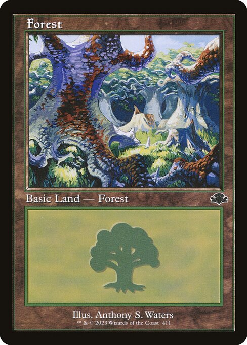 Forest (411) [Dominaria Remastered]