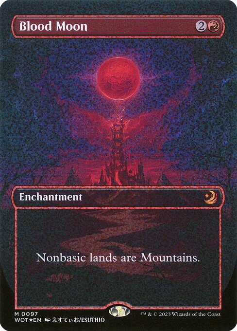Blood Moon (97) [Wilds of Eldraine: Enchanting Tales] [Borderless]