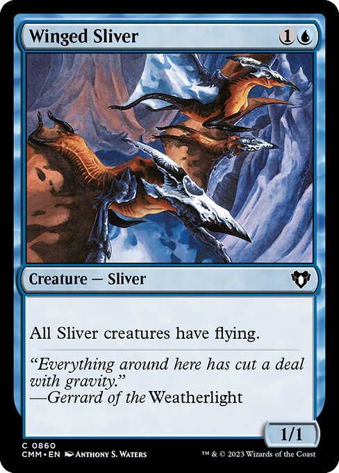 Winged Sliver (860) [Commander Masters]