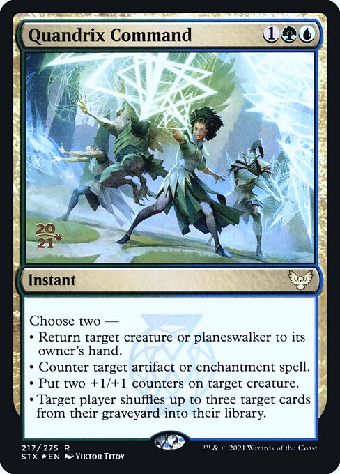 Quandrix Command (217s) [Strixhaven: School of Mages Promos]