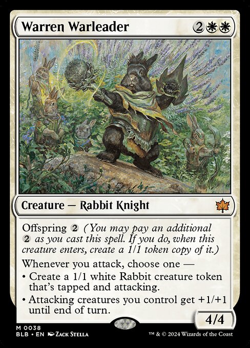Warren Warleader (38) [Bloomburrow]
