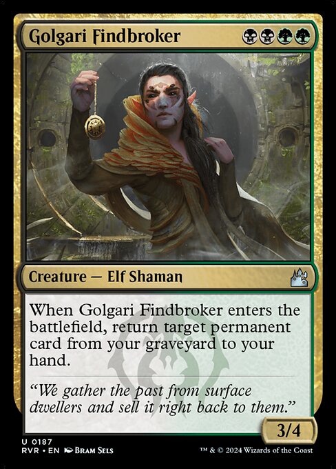 Golgari Findbroker (187) [Ravnica Remastered]