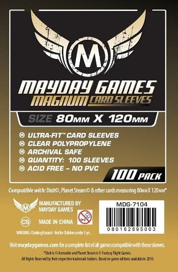 MDG7104 MAGNUM GOLD 80MM X 120MM 100 Sleeves image 0