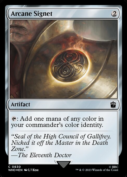 Arcane Signet (830) [Doctor Who]
