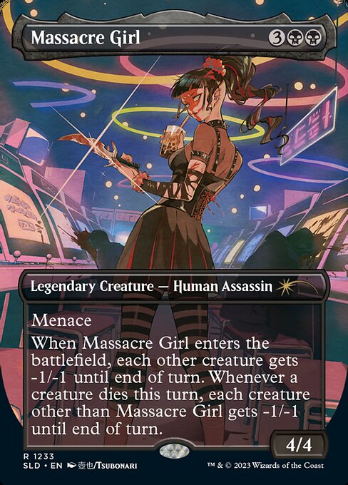 Massacre Girl (1233) [Secret Lair Drop] [Borderless]