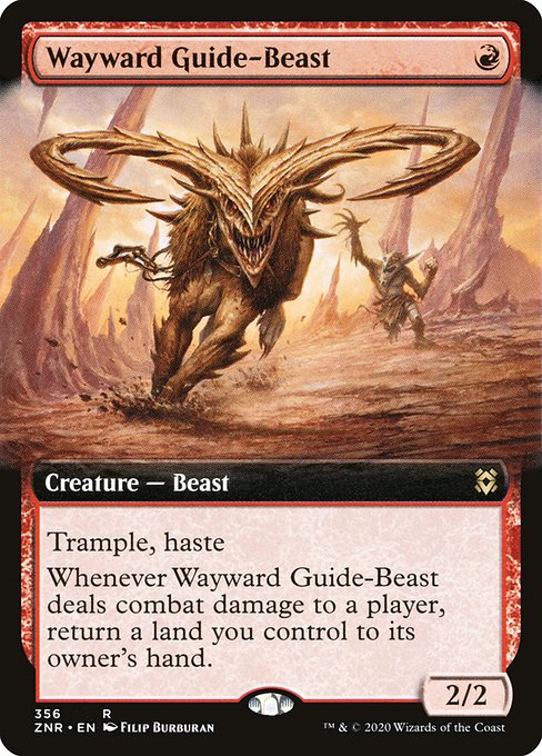 Wayward Guide-Beast (356) [Zendikar Rising] [Extended Art]
